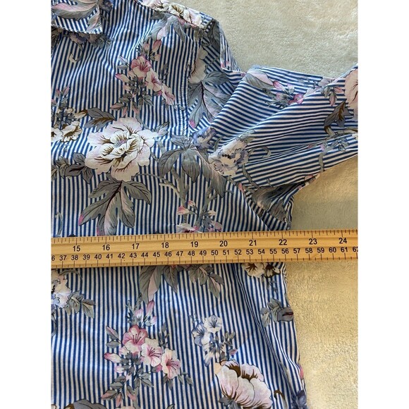 Talbots 3 Shirts LOT Bundle Extra Large 16 Floral Paisley Button Pop Over - Picture 16 of 16